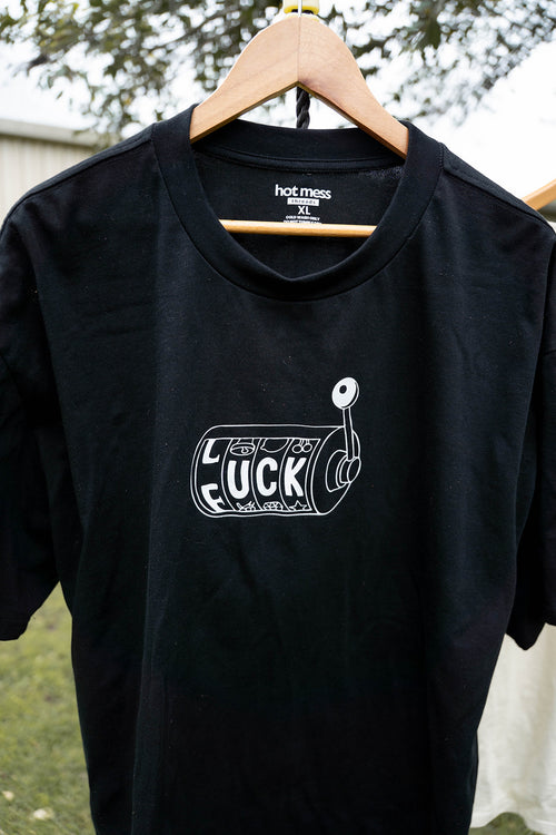 F-Luck Black Oversized Tee