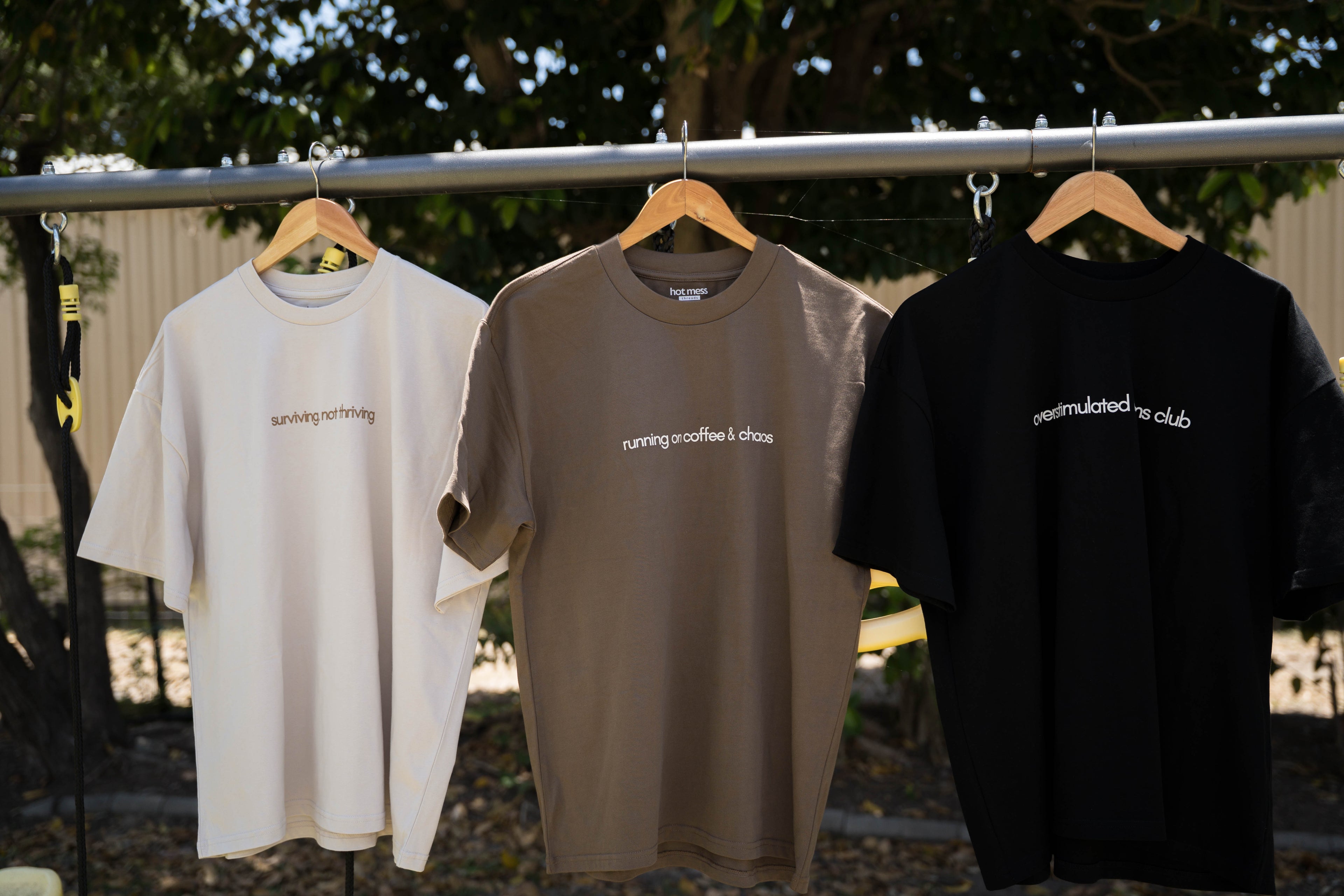 Overstimulated Mums Club Oversized Tee