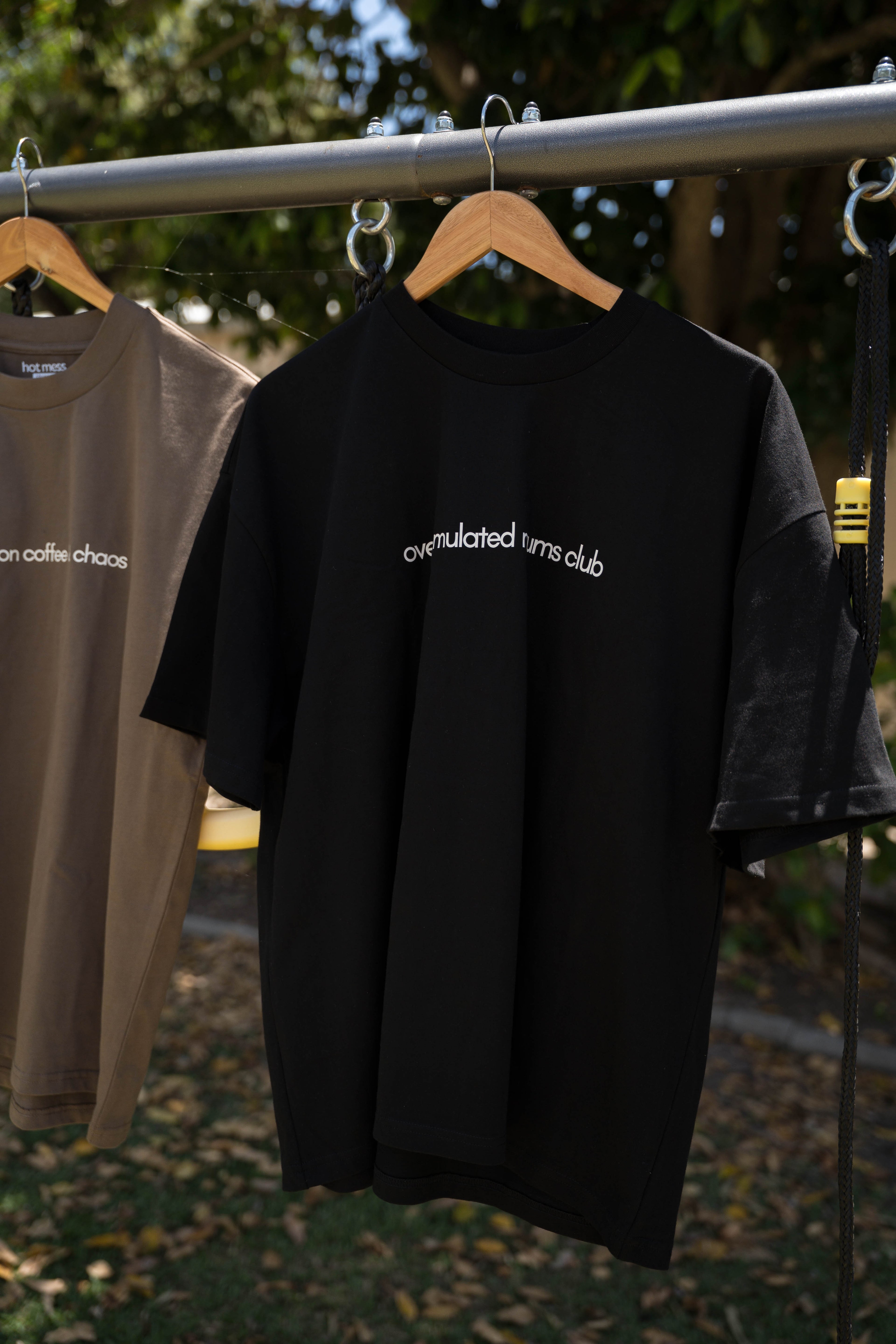 Overstimulated Mums Club Oversized Tee