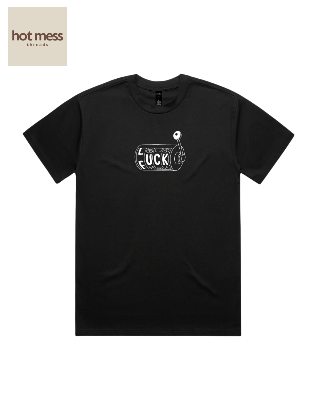 F-Luck Black Oversized Tee